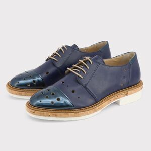 Made in Italia Women Blue Lace-Up